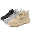 Ankle boots men snow boots winter warm Lace-up men shoes fashion flock plush winter boots men shoe plus size shoes black PU517
