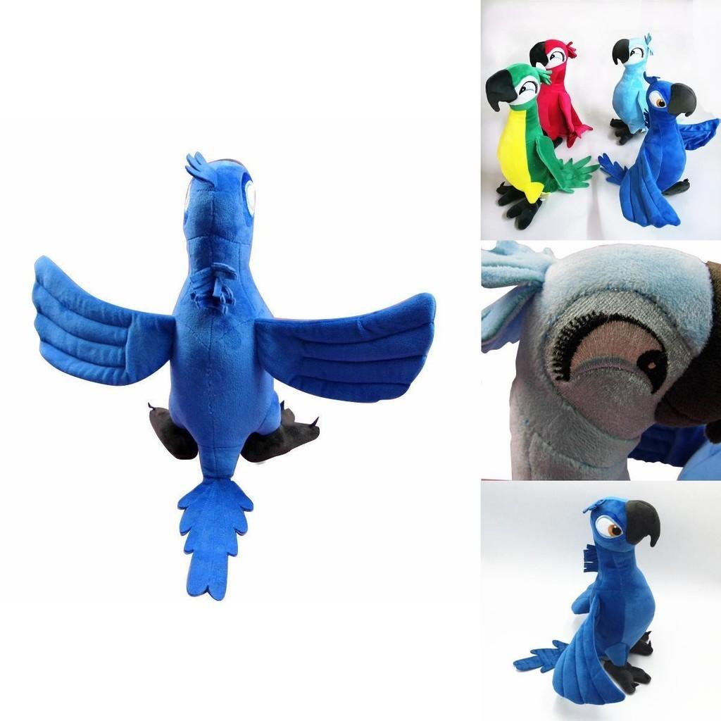 Vibrant 30cm Rio Movie Plush Toy Parrot Bird Stuffed Doll Ideal For Kids Gifts