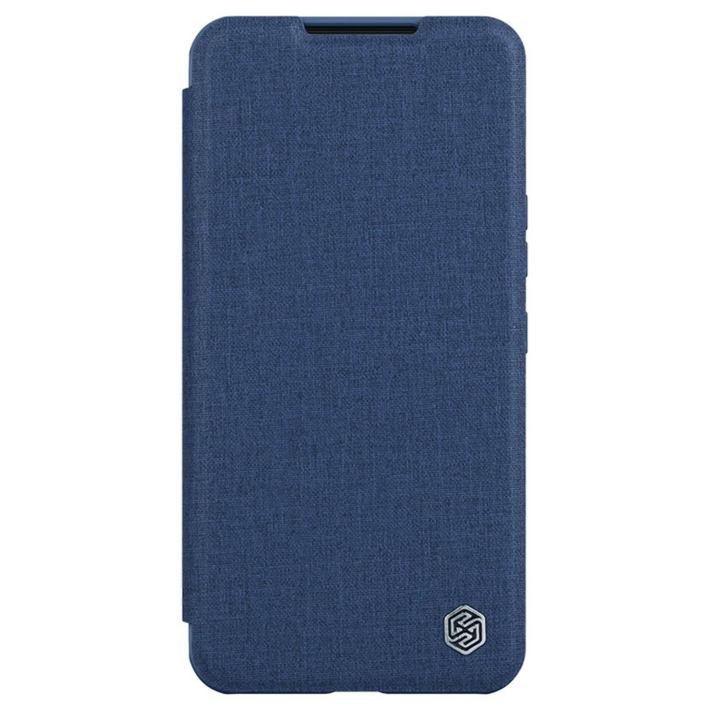 Nillkin Blue Qin Cloth Pro Flip Case with Camera Guard for Samsung Galaxy S23+