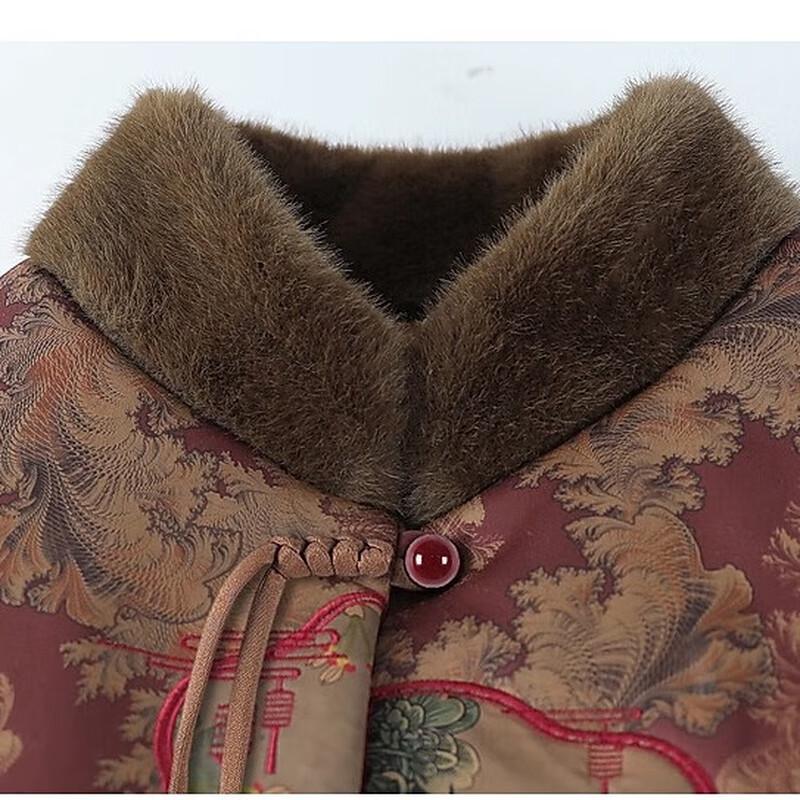 Women's Thickened Winter Cotton-Padded Jacket for Seniors