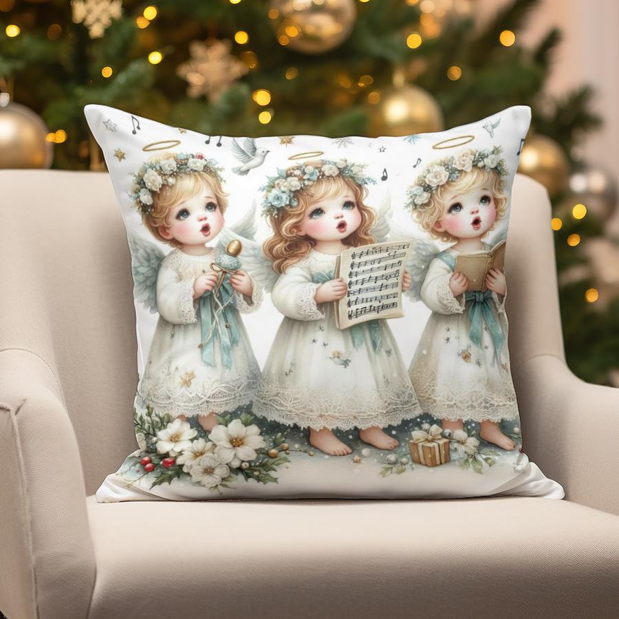 Home Decor Christmas-themed Pillow Designs Suitable For Sofa Bedroom Car Pillow Cover Cushion Rectangular Back Cushion