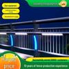 Pedestrian Overpass Safety Lighting: Thickened, Powder-Coated, Anti-Collision Railing