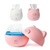 PP Cute Pig Tissue Box Nordic Style Roll Paper Round Container Napkin Holder Household Storage