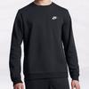 Nike Sportswear Logo Print Pullover Sweatshirt Men Tops Black DO1740-010