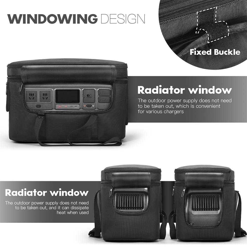 Carrying Case for Power 1000 Portable Power Station Bag Storage Case Protective Case Anti-drop with Shoulder Strap & Handle