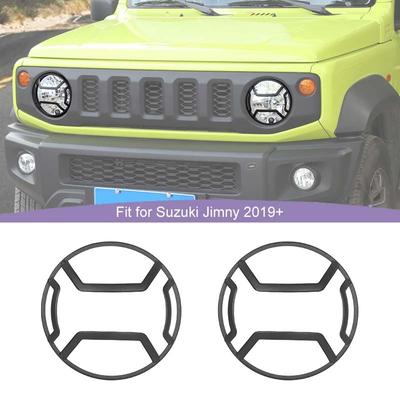 Headlight Covers Lamp Housing Metal Light Decoration For Suzuki Jimny 2019 Up Exterior Accessoriess