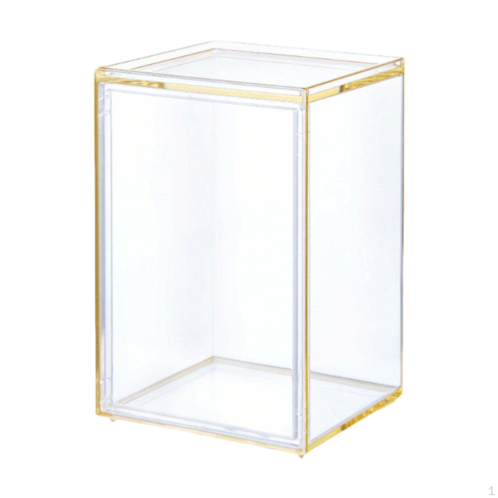 

Acrylic Display Case Doll Box Showcase Storage Organizer for Office Desk