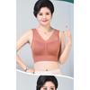 Women Plus Size Vest Style Wireless Thin Back Beauty Bra For Mature Women