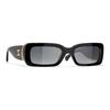 CHANEL Rectangular Sunglasses Unisex Black Asia Version CH5534A-C622S8
