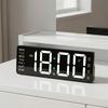 Adjust Brightness Digital Desk Clock 12/24H Format LED Electronic Clock Bedroom