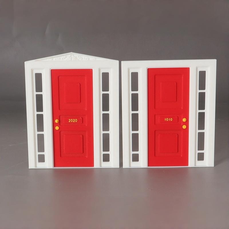 1Pcs Dollhouse Window Door Prop Mini Door Head Fence Courtyard Simulation Model Miniature Garden Scene Diy Furniture Decoration