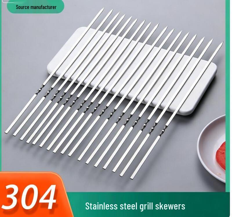 ZLIII 304 Stainless Steel Flat BBQ Skewers