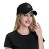 Shinra Electric Power Company Logo Baseball Cap Black with White Trim and Diamond Design Inspired by Anime Style Branding