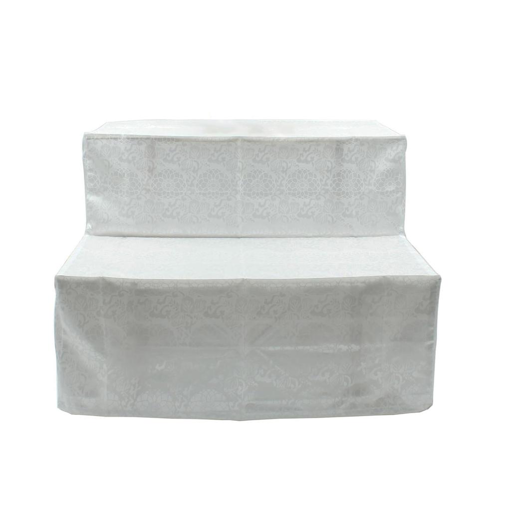 White cloth cover for two-tiered or three-tiered altars, 80cm wide (two-tiered white cloth (70cm wide))