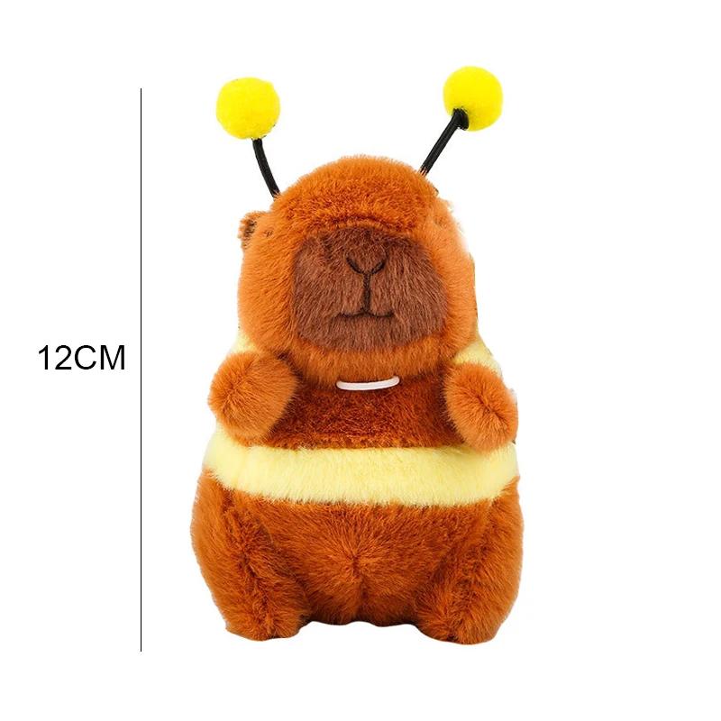 12Pcs Pendentif Capybara Dessin Animé Dessin Capybara Ailes Jitterbug Abeille Dauphin Eau Porte-clés Abeille Peluche Ornements à Suspendre Sac