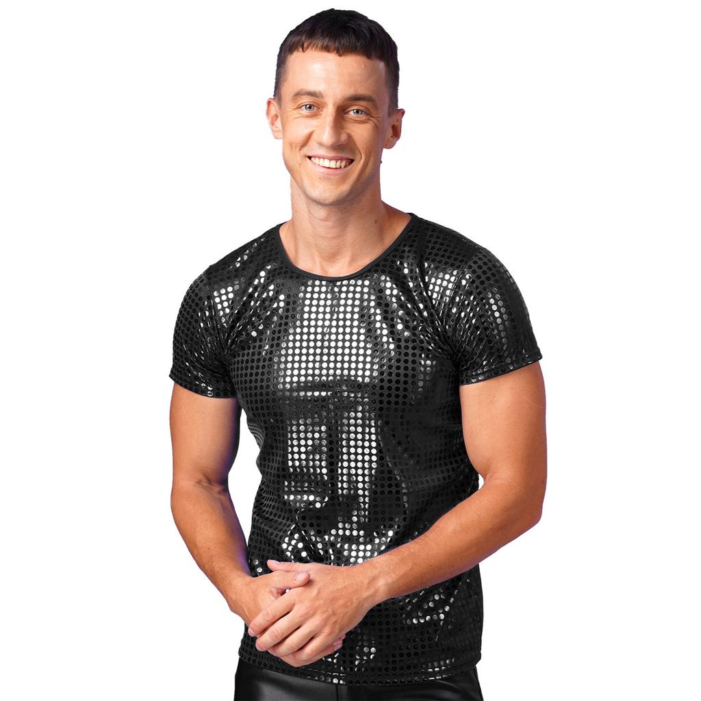 Gilet à Paillettes Scintillantes Sans Manches Pour Garçons