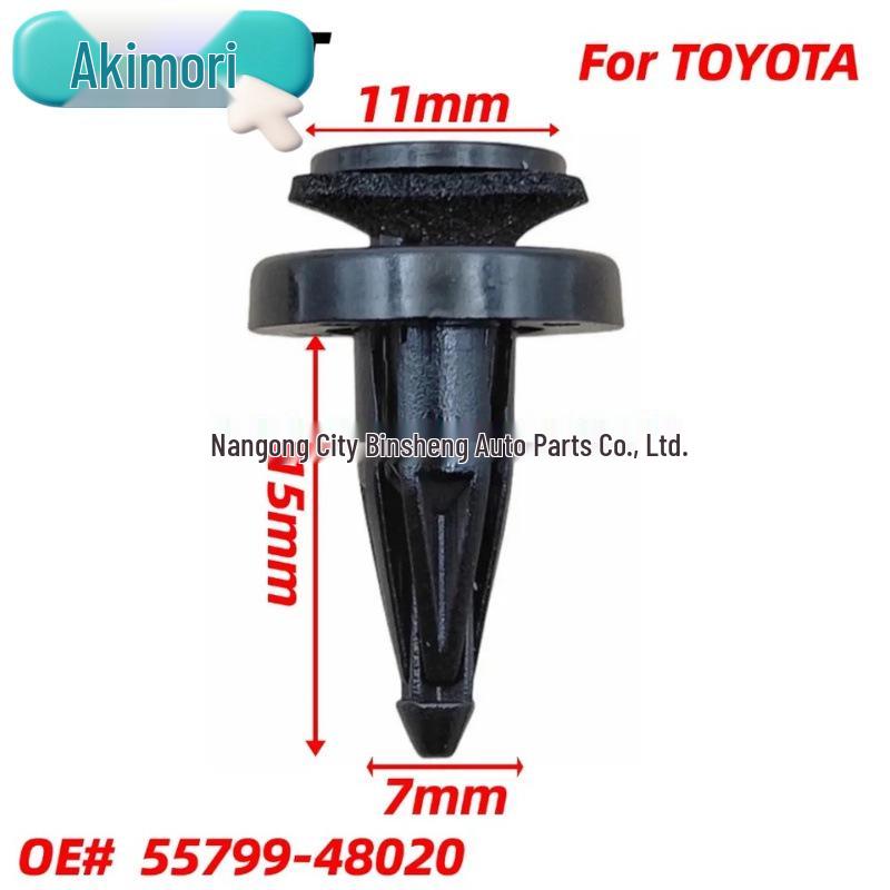 Fits 10pcs OE# 55799-28010 Mudguard Liner Retaining Ring Clamp for Toyota.