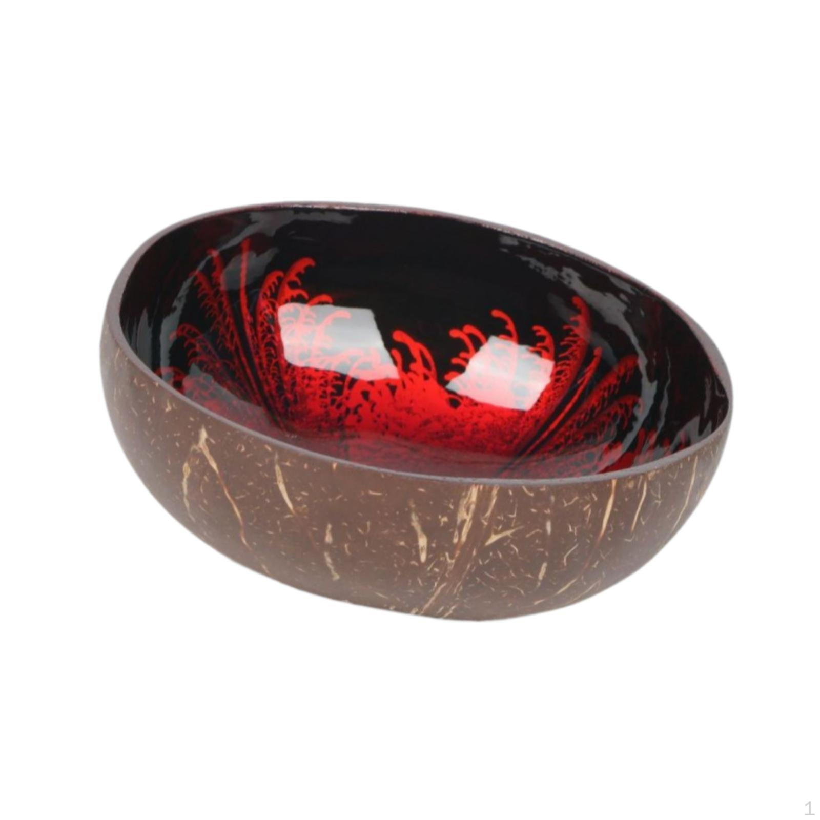 

Кокосовая чаша контейнер ключ для хранения конфет сухие закуски ключи прихожая стол фрукты красный