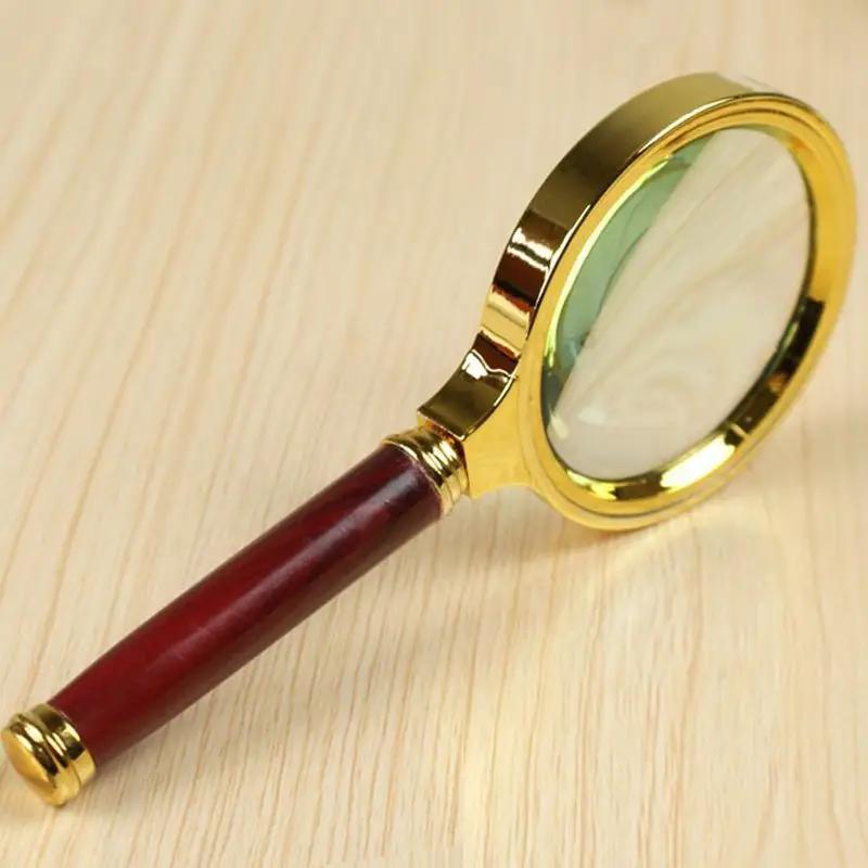 

Metal Magnifying Glass, 50x HD Handheld Loupe for Reading, Jewelry & Insect Observation, Science, Sun Fire Start