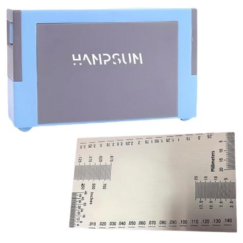 

SALUDABLE Guitar Saddle Polishing Tool + String Action Ruler (2-Piece Set)