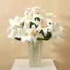 Lily artificial flower, home living room decoration wedding ornament fake flower