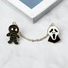 Various Custom Enamel Pins Creative Cartoon Brooch with Chain Unique Decorative Clothes Bags and Hats Accessories Gifts for Kids