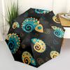 1pc Chameleon Pattern Automatic Open/close, All-Season Portable Folding Umbrella, Travel, Everyday, Formal Events - Compact Luxury Parasol, Outdoor Ac
