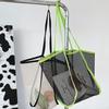 Large Capacity Beach Bag Lightweight Mesh Tote Bag Fashionable and Versatile Shopping Bag For Women Travel