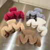 Autumn/Winter 2025 Plush Wave Claw Clip: Luxury Large Fluffy Hair Accessory for Women