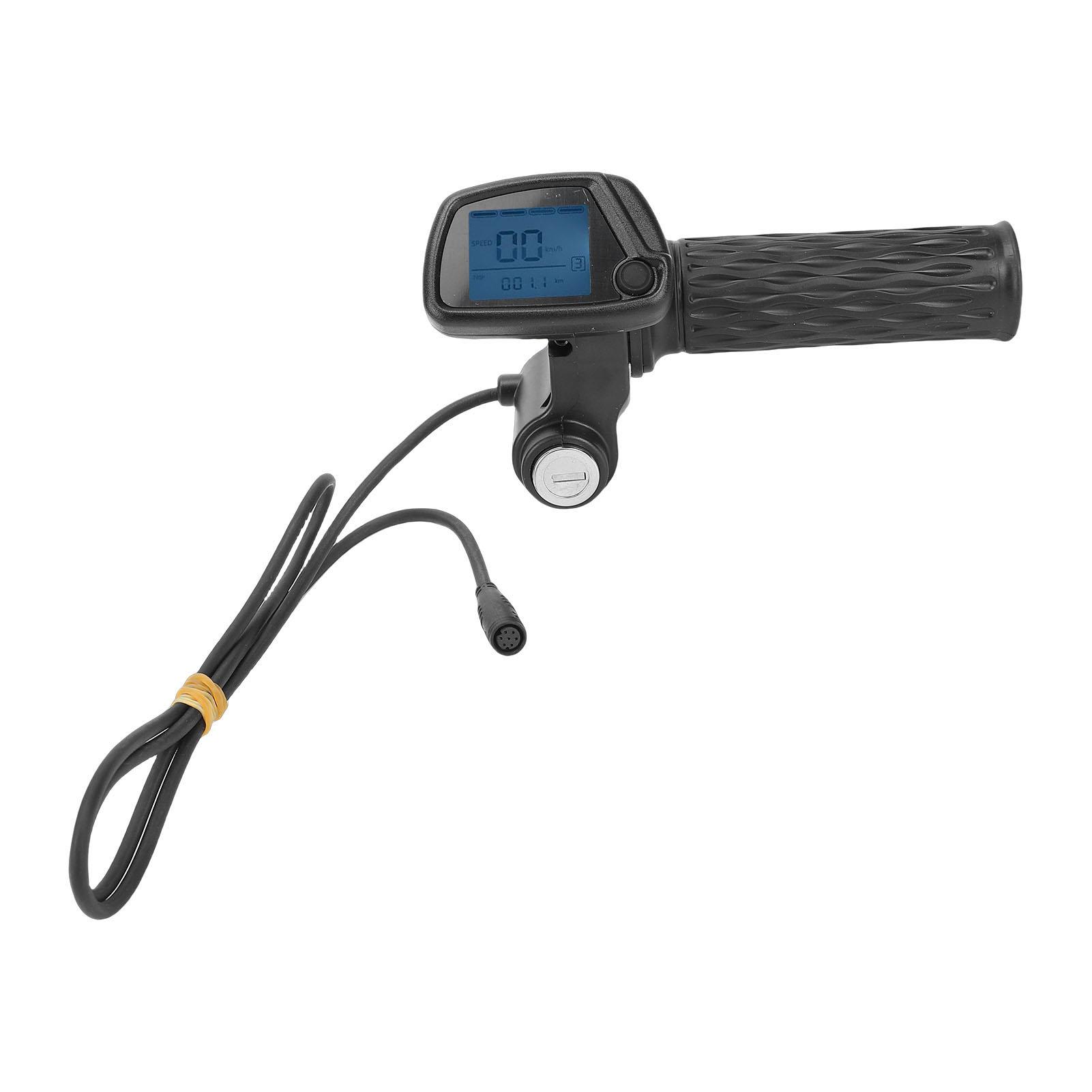 

Ручка газа со встроенным дисплеем 48 В, ручка газа с поворотным механизмом и ЖК-дисплеем, замена для электрического внедорожника Tuttio Soleil 01