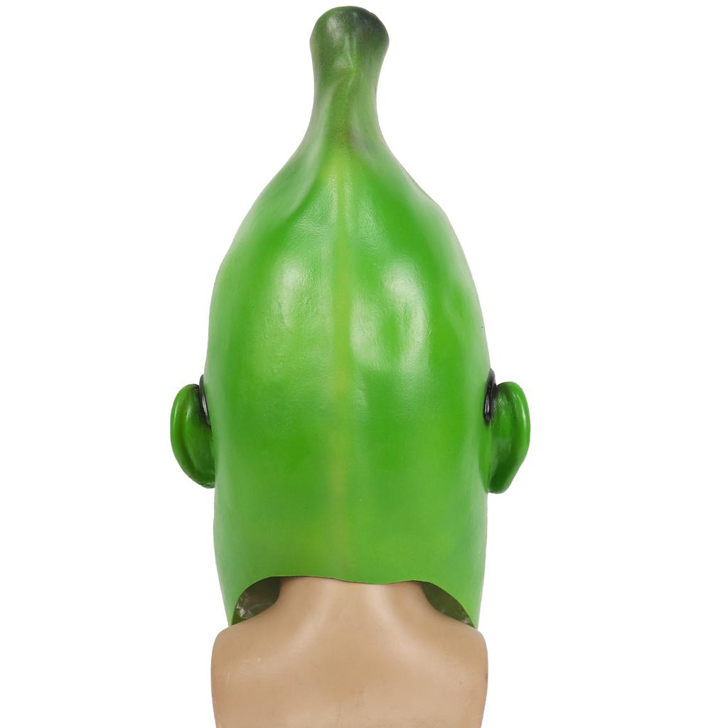 Halloween Funny Green Banana Man Mask Masquerade Latex Headgear Factory Price
