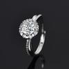 Elegant One Carat Snowflake Zircon Ring for Women – Light Luxury Proposal Jewelry