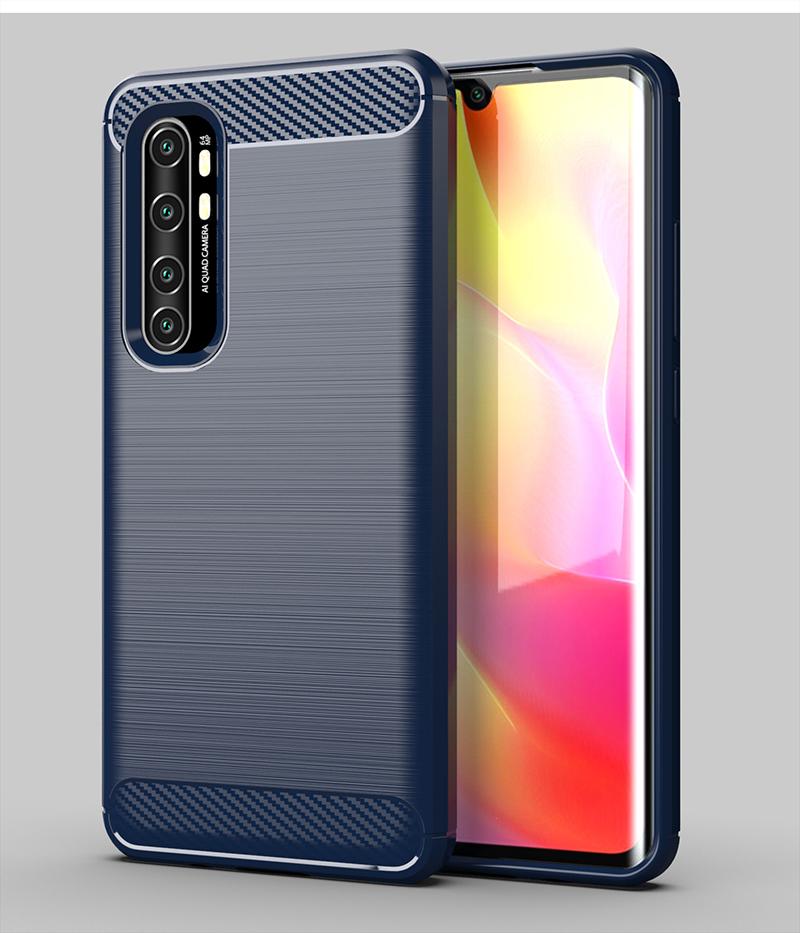 For Xiaomi Mi Note 10 Lite Case Rubber Bumper Carbon Fiber Cover For Xiaomi Mi Note 10 Lite Phone Case For Mi Note 10 Lite Case