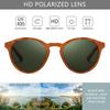 SUNGAIT Klassische Vintage Runde Polarisierte Sonnenbrille für Herren und Retro UV400 JP Damen, Stil, Schutz, SGT166-HDML