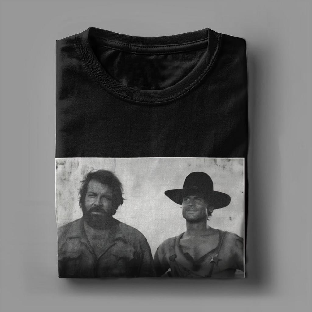 Vintage Bud Spencer T Shirt Summer Fashion TShirts Unisex Pure Cotton Round Neck Plus Size 5XL Top Tees ShortSleeved Vintage Tops