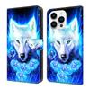 Cool White Wolf Pattern PU Leather Wallet Phone Case Shockproof Card Slots for iPhone,Samsung,Huawei,Xiaomi,Motorola,Oppo,Google,Nokia,LG,Oppo,Sony.