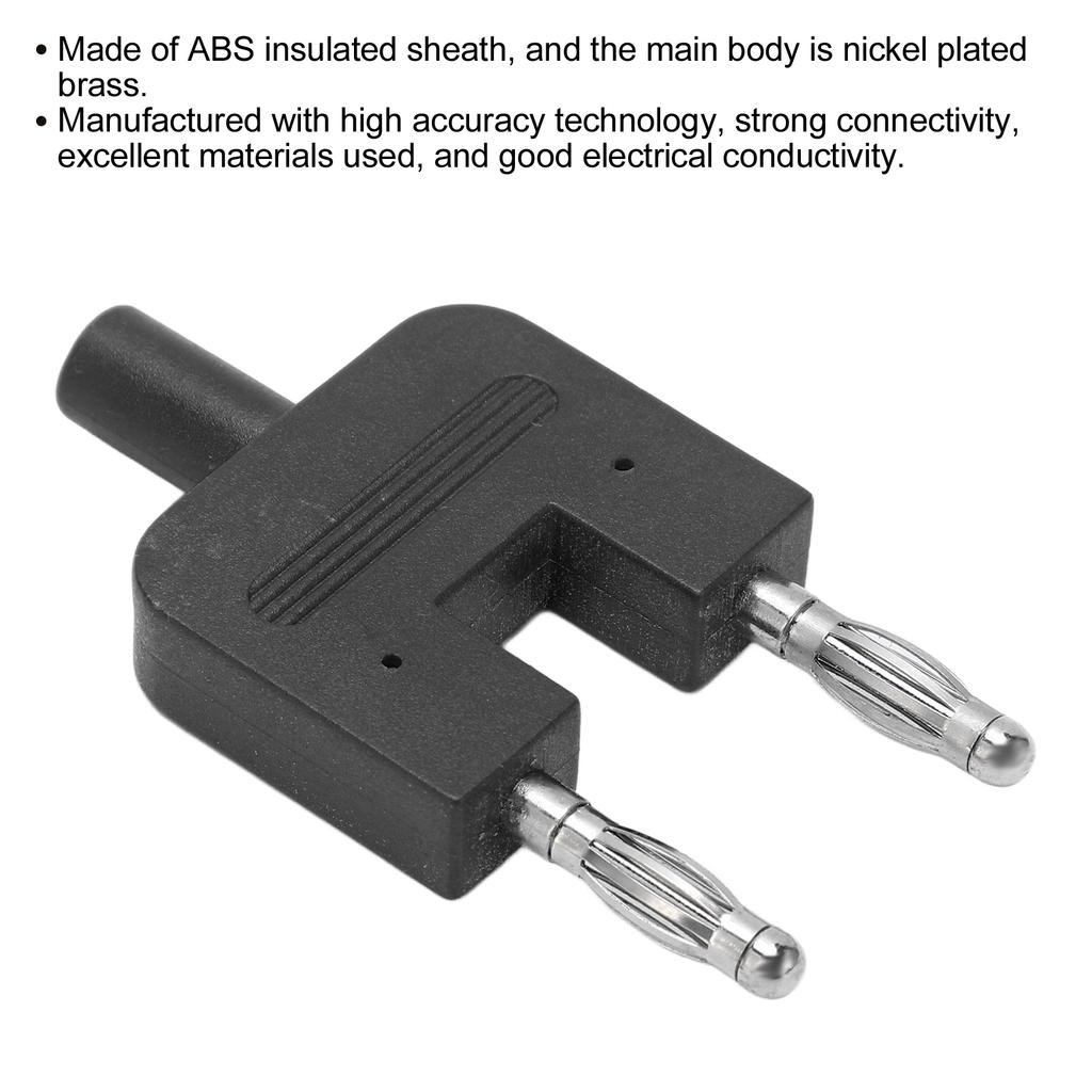 5Pcs Dual Banana Plug Double Row 1 Female to 2 Male Strong Connectivity Good Conductivity Banana Plug
