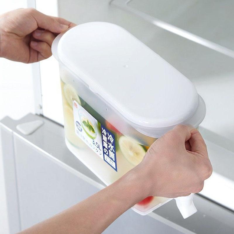 Ulcior cu apă rece de capacitate mare de 3,5 l ibric rece cu robinet în frigider Distribuitor de băuturi cu gheață frigider și robinet