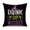Pumpkin Head Letter Linen Halloween Pillow Case Cushion Home Sofa Cover Pillow