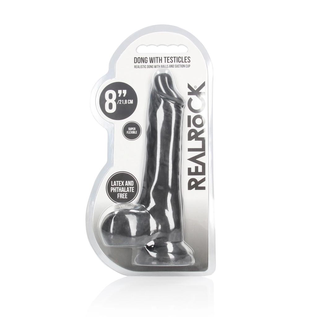 RealRock - Dildo with Testicles 20 cm