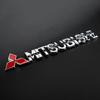 15,2x2cm Metalowa Naklejka z Literami 3D do Mitsubishi Lancer 9 Pajero ASX Outlander Eclipse Galant Mirage Emblemat na Boczny Bagażnik Samochodu