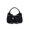 bag 25 spring new cute simple bow pu women's armpit bag one shoulder crossbody bag women