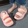 Fashion Women White Chunky Platform Sandals Women Summer 2025 Soft Non Slip Beach Shoes Woman Fashion Thick Bottom Eva Sandalias Mujer
