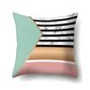 Nordic Pillow Ins Style Polyester Pillow Case Car Decoration Home Printed Car Waist Cushion Pillow Case