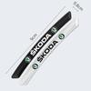 DZXB5 4Pcs Car Wheel Hub Badge Tire Rim 3D Stickers For Skoda Octavia MK2 MK 2 3 A5 A7 A8 Fabia Karoq Superb Rapid Kamiq Scala