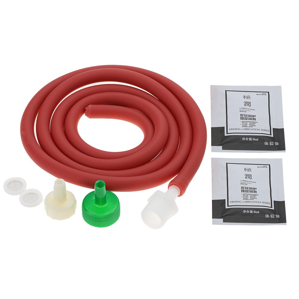 Household Soft Silicone Anal Cleaner Enema Tubing Vaginal Cleaning Kit