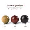 Natürliches Grün & Lila Sandelholz Perlen Armband - DIY Ebenholz Abstandshalter Perlen, Buddhistisches Wenwan.
