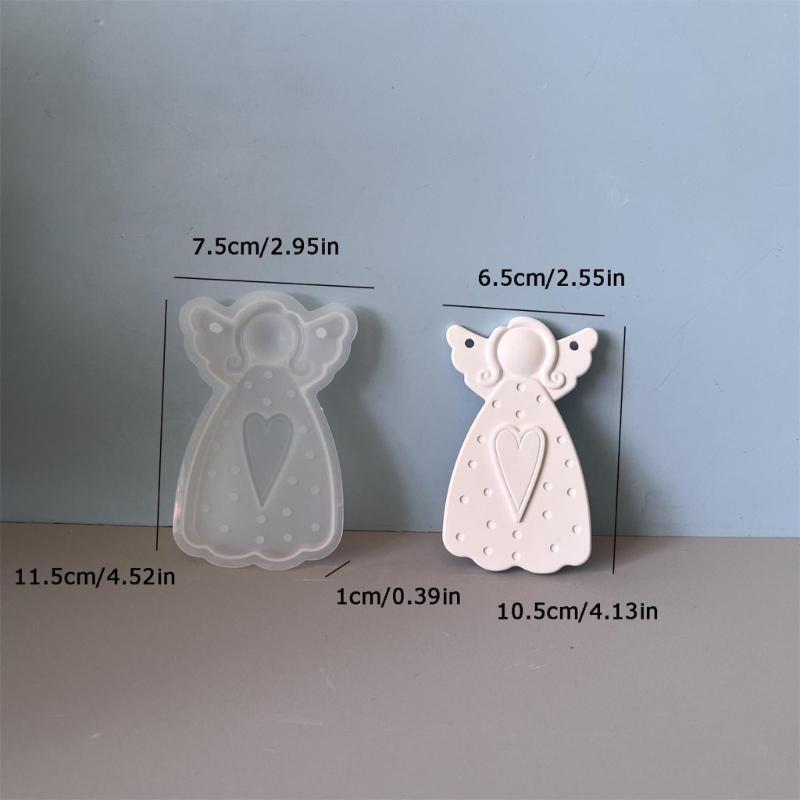 Silicone Angelic Candle Mould With Intricate Girl Designs Easy Releases for Handmade Candle Holiday Decoration Craft