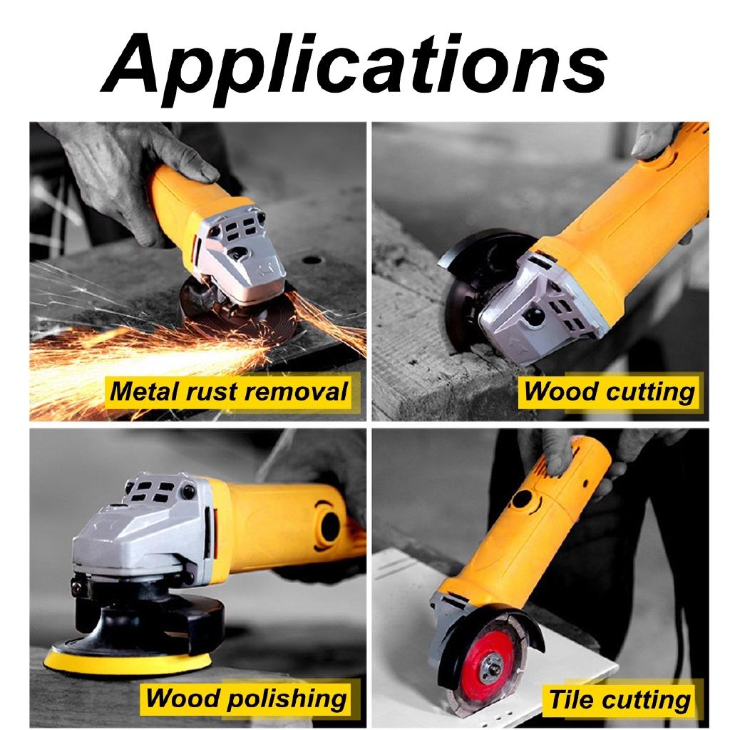11000r/min 1680W Angle Grinder Electric Angle Grinding Cutting Power Tools 100mm Diameter 220V/50Hz