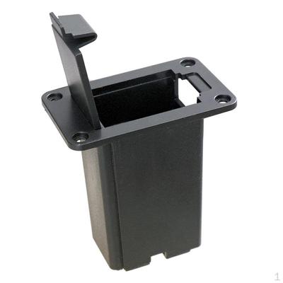Supporto per batteria da 9 V per chitarra elettrica per basso nero